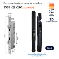 YRHAND A216 3D Face recognition lock Tuya wifi fechadura eletronico digital Waterpoof Visual intercom keyless unlock Sliding Smart Door Lock
