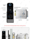 YRHAND GT01-2 Fingerprint Lock Waterproof Tuya Wifi Remote Control Bluetooth TTLock App Mechanical Electronic Smart Door Lock For home