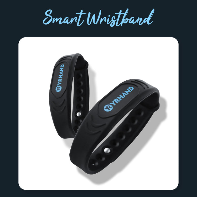 5pcs Black Smart Wristbands Bracelets for Smart Locks