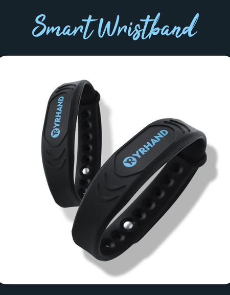 5pcs Black Smart Wristbands Bracelets for Smart Locks