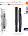 YRHAND A216 3D Face recognition lock Tuya wifi fechadura eletronico digital Waterpoof Visual intercom keyless unlock Sliding Smart Door Lock