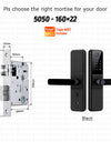 YRHAND H01PRO fechadura eletronica Tuya Wifi Digital Electronic Smart Door Lock With Biometric Camera Fingerprint IP66 Smart Lock