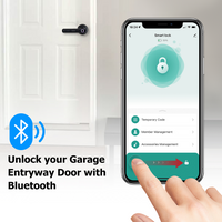 Smart Lock,YRHAND Fingerprint Door Lock,5 Unlocking Methods,Tuya App,Black