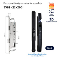 YRHAND A216 3D Face recognition lock Tuya wifi fechadura eletronico digital Waterpoof Visual intercom keyless unlock Sliding Smart Door Lock