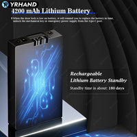 YRHAND F7 Tuya Smart Door Lock ｜3D Face Recognition + 2K Camera + Fingerprint｜Works with Google/Alexa/Security Camera