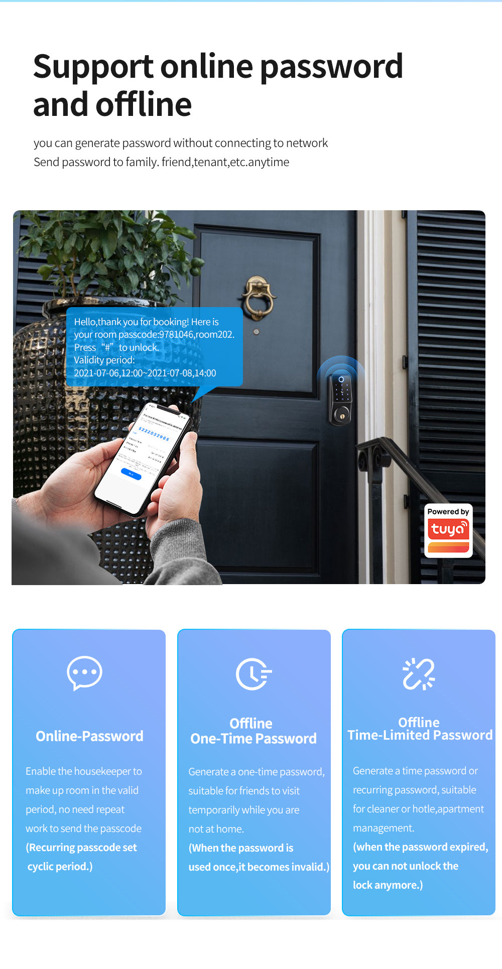 A220F —— Tuya APP Fingerprint Door lock