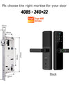 B2pro-Tuya App Biometric Smart Door Lock With Camera,with 4585 mortise,Electric Fingerprint Door Lock Security Intelligent Lock for Hotel Apartment
