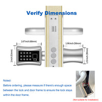 C001D-Adjustable Electronic Fingerprint Smart Door Lock,Smart Cylinder Lock with Tuya App Remote Control,with Password / Key Unlock