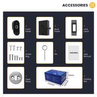C100-Fingerprint Smart Cabinet Lock,TUYA App Biometric Keyless Entry Remote Access Drawer Filing Cabinet Furniture Cupboard Locks,Black