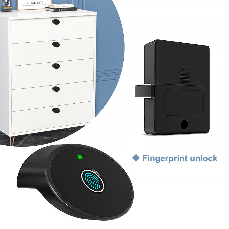 C200-Fingerprint Cabinet Lock for Home / Office,Smart Biometric Keyless Hidden File Drawer Wardrobe Lock, Anti-theft Electronic Cabinet Locks for Liquor Cabinet Locker Drawer Cupboard Desk