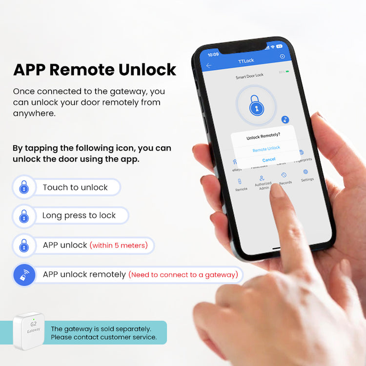 DG01-New Fingerprint Smart Door Lock with 4585 Mortise,5-in-1 Unlock Methods Keyless Door Lock, Secure Keyless Entry, Interchangeable Handles Left and Right,TTLock App Remote Control