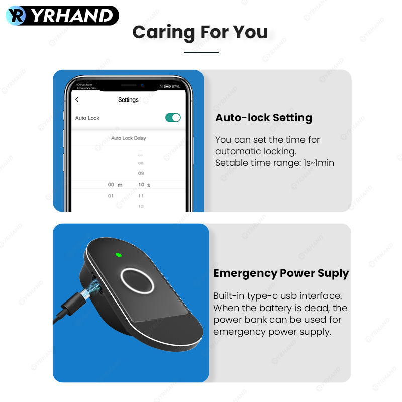 C100-Fingerprint Smart Cabinet Lock,TUYA App Biometric Keyless Entry Remote Access Drawer Filing Cabinet Furniture Cupboard Locks,Black