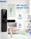 YRHAND H01 Tuya wifi App Unlock fechadura Biometric eletronica digital Waterpoof Fingerprint IC card Smart Door Lock for Home
