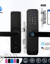 H03-Electronic Smart Door Lock, Intelligent Fingerprint Lock with standard Mortise 4585, Keyless Entry Door Lock with Handle, Code Door lock with Keypad, TTlock App Control
