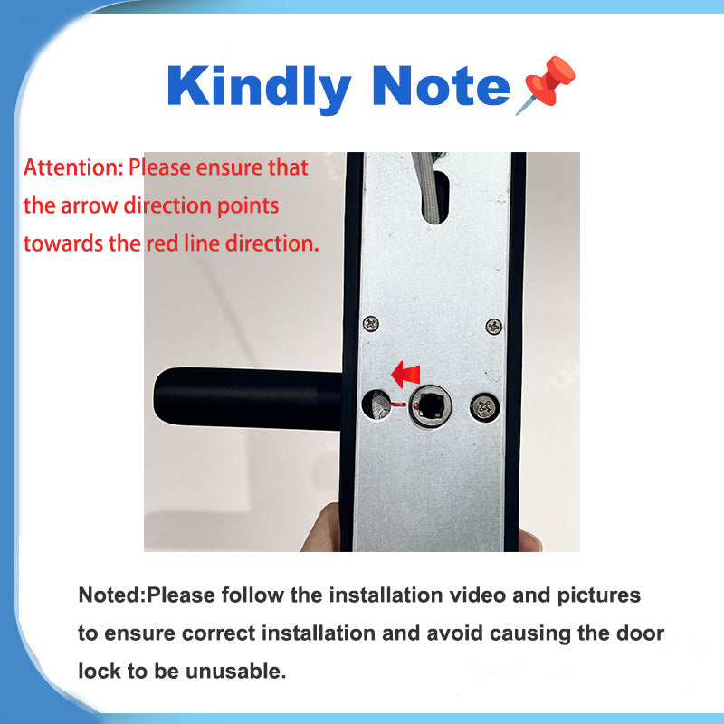 DG01-New TTLock App Biometric Smart Door Lock with Handle,Keyless Entry Door Lock,Electronic anti-lock Button,Adjustable Handle Direction, Fingerprint Smart Locks for Front Door