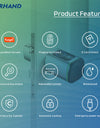 K1F-YRHAND Tuya App Cylinder Electronic Smart Door Lock Fingerprint FRID Card Mechanical Key Unlock