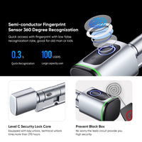 Euro Profile Lock Body Tuya APP Fingerprint Smart lock