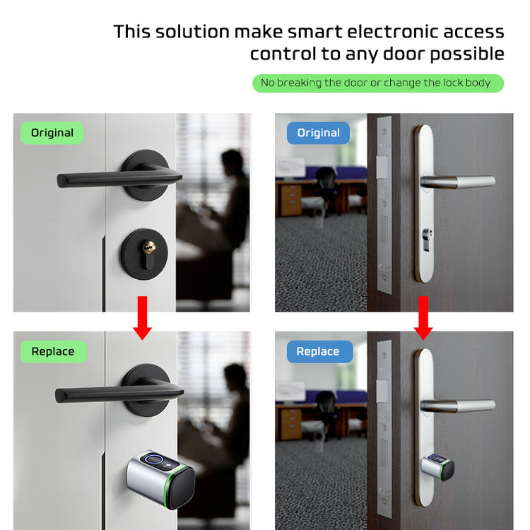 Euro Profile Lock Body Tuya APP Fingerprint Smart lock