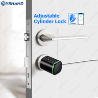 K1P-New Adjustable Replacement Electronic Door lock Digital Password Keypad FRID Card Keyless Smart Cylinder Lock TTLock App Remote Control