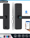 K11-Biometric Fingerprint Door Lock with 4585 Mortise,TTLock App Remote Control,IC Card/Password Code/Key Unock,Keyless Entry Electronic Smart Door Lock for Home Apartment