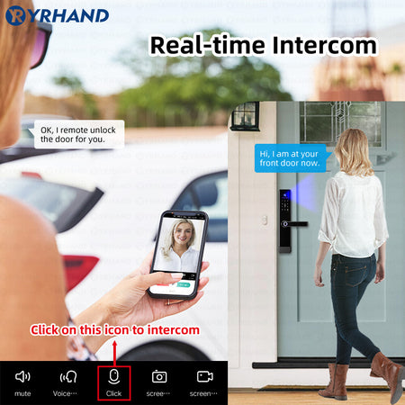 E908 —— Video Intercom Remote unlocking Smart lock