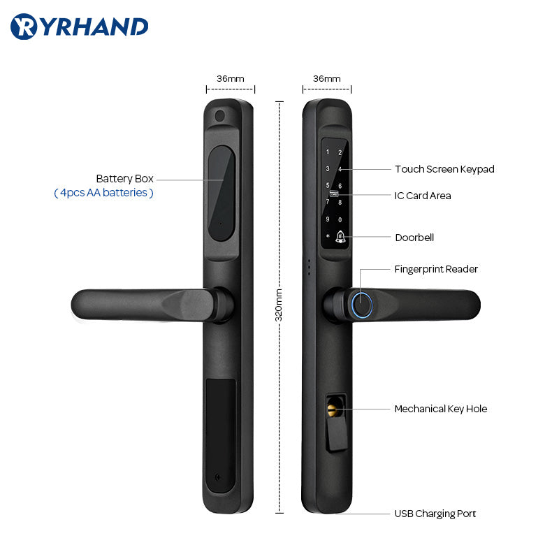 A6 —— Waterproof fingerprint Door Lock