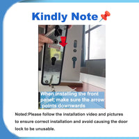 N1plus-TTLock App 3D Face Recognition Electronic Digital Smart Door Lock With Camera,Keyless Entry Smart Door Lock with 6085 Mortise,Biometric Fingerprint / RFID Card / Password / Key Unlock,for Home,Office,Apartment
