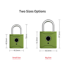 Waterproof Portable Fingerprint Smart PadLock