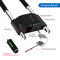 Tuya Smart glass Waterproof U-shaped door lock