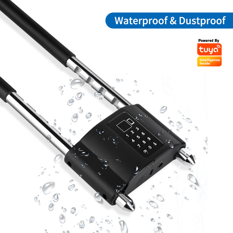 Tuya Smart glass Waterproof U-shaped door lock