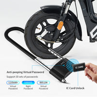 Waterproof code cardable smart U-shaped door lock