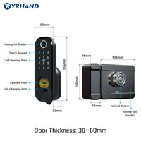 R5——Tuya-Fingerprint door waterproof lock
