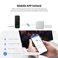 R7-TTLock App Biometric Electronic Rim Lock,TTLock App Outdoor Garden Smart Door Lock With Fingerprint Password RFID Card Unlock