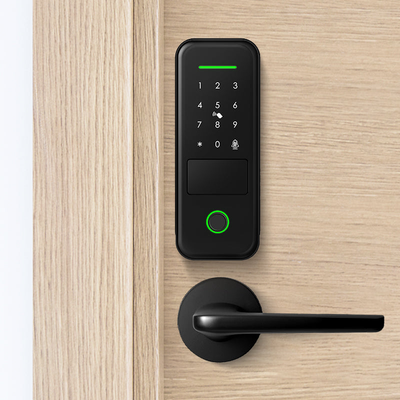 R7-TTLock App Biometric Electronic Rim Lock,TTLock App Outdoor Garden Smart Door Lock With Fingerprint Password RFID Card Unlock