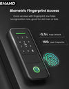R7-Fingerprint Smart Lock TUYA App Remote Control, Keypad Code, RFID Card, Keyless Entry,Electronic Rim Lock for Home Security