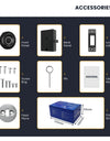 S102-YRHAND Fingerprint Cabinet Lock, Smart Cabinet Lock,Keyless Fingerprint Lock for Home, Office, Cabinets, Furniture