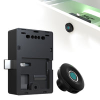 S102-YRHAND Fingerprint Cabinet Lock, Smart Cabinet Lock,Keyless Fingerprint Lock for Home, Office, Cabinets, Furniture