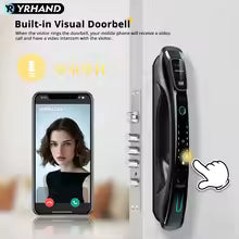 SA 3D Facial Recognition Smart Door Lock, Security Camera Monitor, Smart Fingerprint Recognition, Home Electronic Biometric Keypad Lock