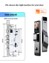 YRHAND F7 Tuya Smart Door Lock ｜3D Face Recognition + 2K Camera + Fingerprint｜Works with Google/Alexa/Security Camera