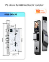 YRHAND F7 Tuya Smart Door Lock ｜3D Face Recognition + 2K Camera + Fingerprint｜Works with Google/Alexa/Security Camera