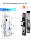 YRHAND F7 Tuya Smart Door Lock ｜3D Face Recognition + 2K Camera + Fingerprint｜Works with Google/Alexa/Security Camera