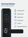 X6-TTlock WIFI Biometric Fingerprint Door Lock with 4585 Mortise,Intelligent Anti-Theft Lock,Electronic Smart Door Lock with RFID Card/ Password/ Key Unock