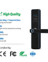 X6-TTlock WIFI Biometric Fingerprint Door Lock with 4585 Mortise,Intelligent Anti-Theft Lock,Electronic Smart Door Lock with RFID Card/ Password/ Key Unock