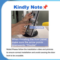 X6-TTlock WIFI Biometric Fingerprint Door Lock with 4585 Mortise,Intelligent Anti-Theft Lock,Electronic Smart Door Lock with RFID Card/ Password/ Key Unock