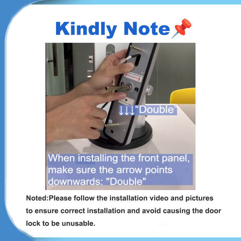 X6-TTlock WIFI Biometric Fingerprint Door Lock with 4585 Mortise,Intelligent Anti-Theft Lock,Electronic Smart Door Lock with RFID Card/ Password/ Key Unock