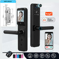 X9PRO-TUYA Wi-Fi App Fingerprint Smart Door Lock with Camera,Keyless Entry Door Lock with 4585 Mortise with 5-in-1 Unlock Methods,for Home,Office,Apartment