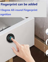 S102-YRHAND Fingerprint Cabinet Lock, Smart Cabinet Lock,Keyless Fingerprint Lock for Home, Office, Cabinets, Furniture