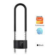 Tuya Smart glass door lock Waterproof code cardable smart U-shaped door lock
