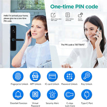 X9PRO-TUYA Wi-Fi App Fingerprint Smart Door Lock with Camera,Keyless Entry Door Lock with 4585 Mortise with 5-in-1 Unlock Methods,for Home,Office,Apartment