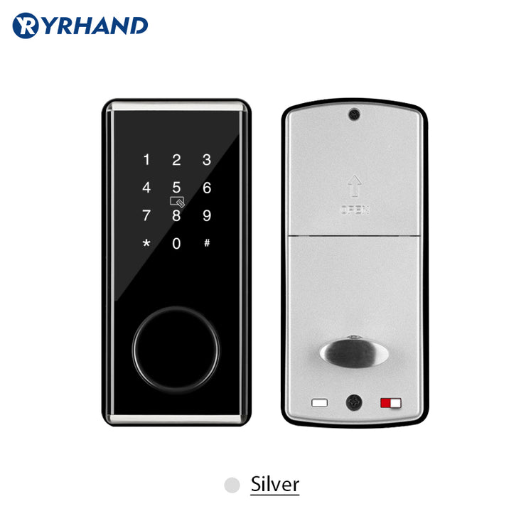 YRHAND TTlock App Smart Door Lock Passcode Code Door Lock Smart Door Lock TA02(Black/Sliver)